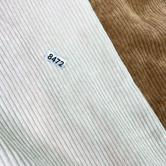 Nasty Gal Shirt Dress Womens 18 Button Up Corduroy Color Block patchwork fall - Picture 11 of 11